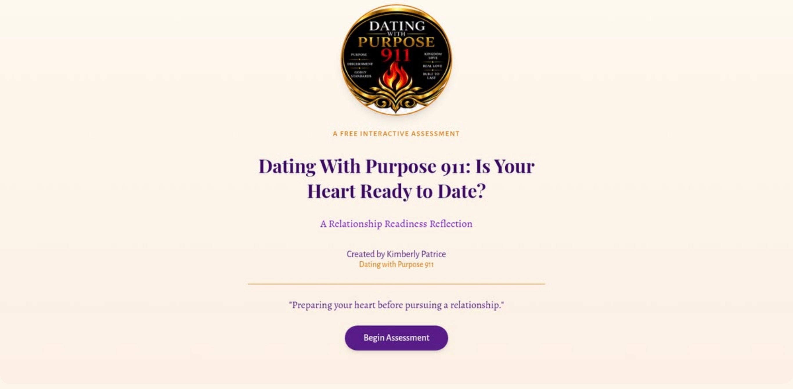 Free Interactive Assessment. Is Your Heart Ready To Love?