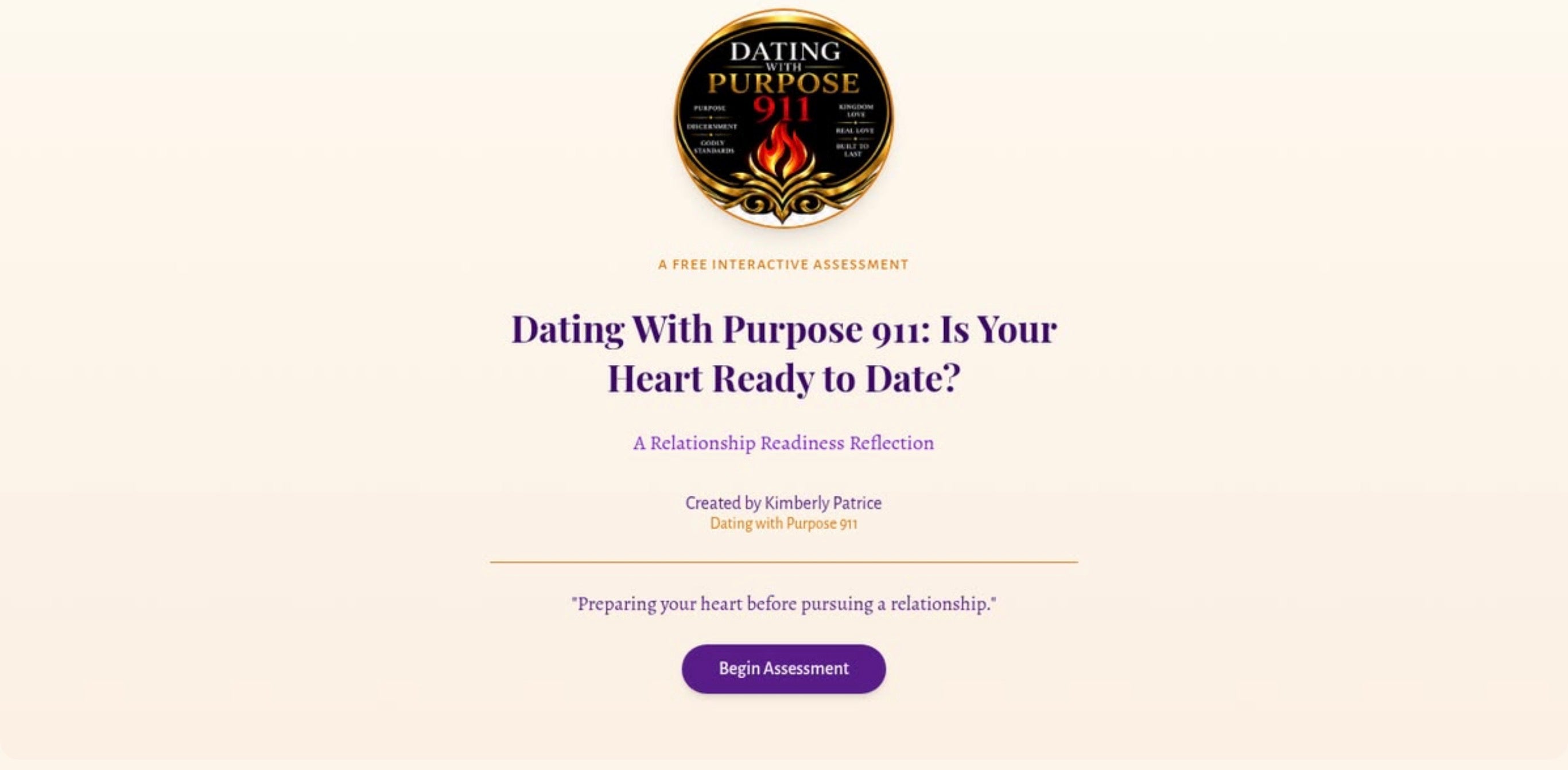 Free Interactive Assessment “Is Your Heart Ready To Date”